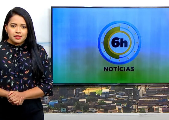 Jornal 6h Notícias foi apresentado por Luana Lima – Foto: Reprodução/TV Norte Amazonas