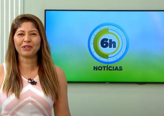 Jornal 6h Notícias foi apresentado por Mariana Rocha – Foto: Reprodução/TV Norte Amazonas