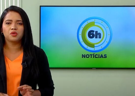 Jornal 6h Notícias foi apresentado por Luana Lima – Foto: Reprodução/TV Norte Amazonas