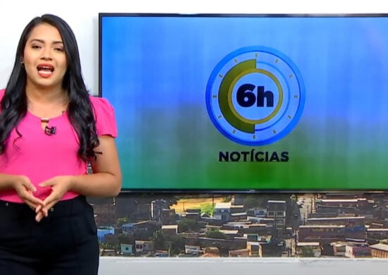 Jornal 6h Notícias foi apresentado por Luana Lima – Foto: Reprodução/TV Norte Amazonas