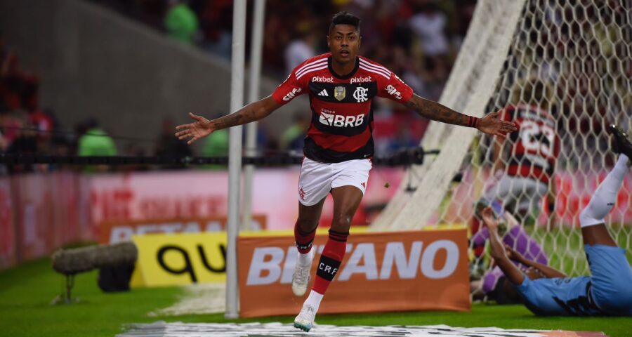 Bruno Henrique foi o autor do gol da vitória do Flamengo - Foto: Gilvan de Souza/CRF/divulgação