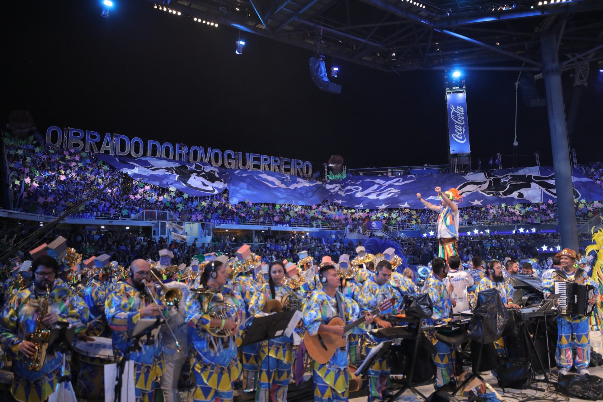 Torcida do Caprichoso durante apresentação em 2023 - Foto: Alex Pazuello/Secom