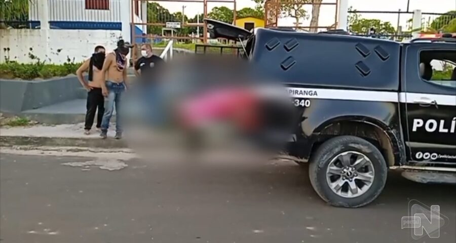 Corpo de mototaxista é encontrado em área de mata no interior do AM - Foto: Reprodução/TV Norte Amazonas