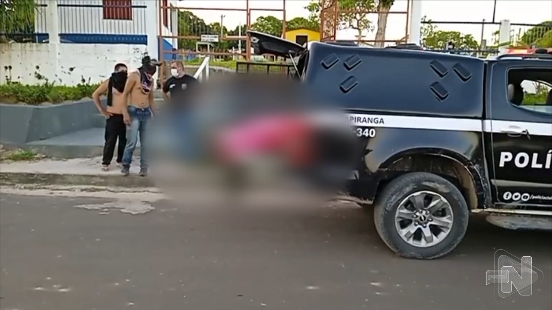 Corpo de mototaxista é encontrado em área de mata no interior do AM - Foto: Reprodução/TV Norte Amazonas