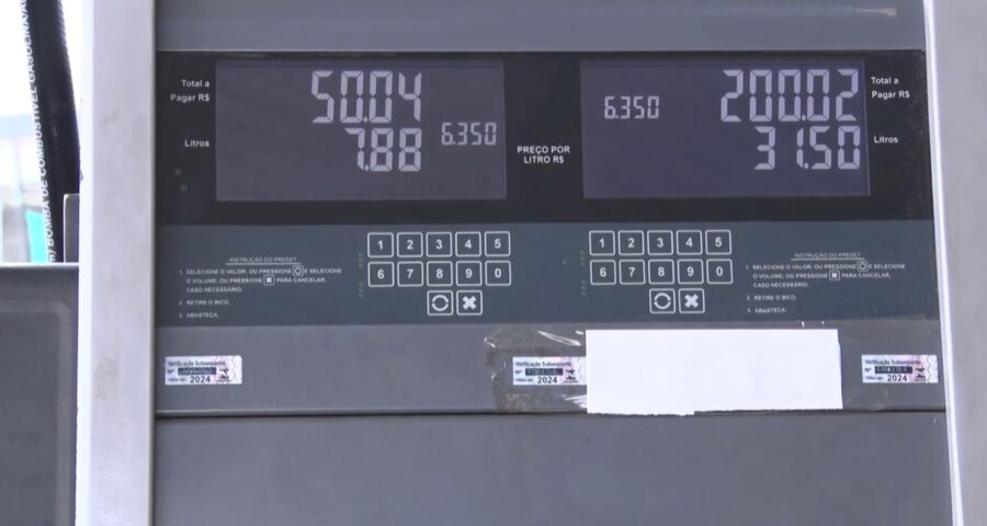 Bomba de posto de gasolina no Acre - Foto: Reprodução/TV Norte Acre