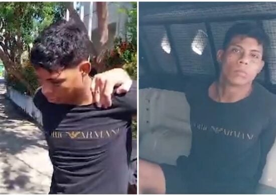 Jovem é preso suspeito de homicídio e sequestro no Centro de Manaus - Foto: Reprodução/TV Norte Amazonas