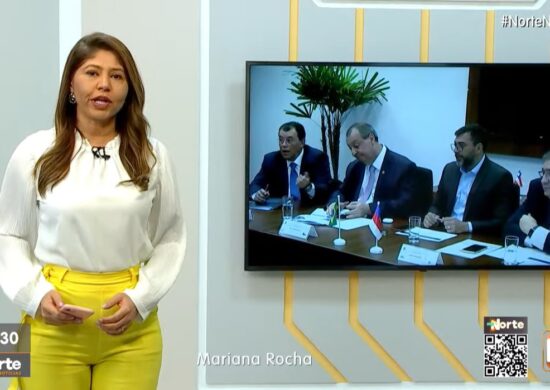 O Norte Notícias é apresentado por Mariana Rocha – Foto: Reprodução/TV Norte Amazonas