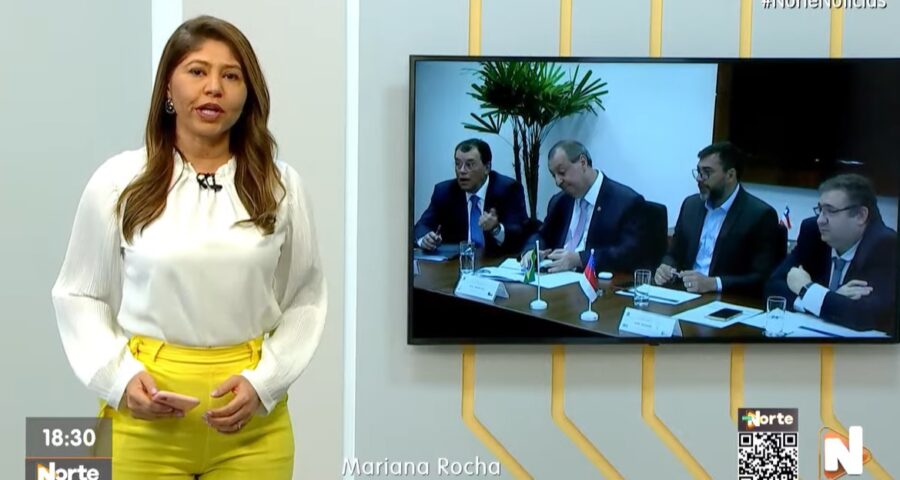 O Norte Notícias é apresentado por Mariana Rocha – Foto: Reprodução/TV Norte Amazonas