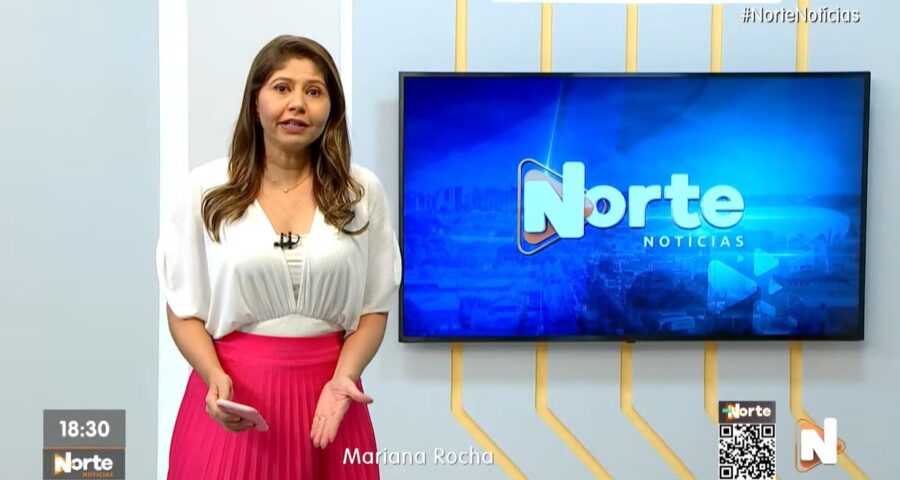 O Norte Notícias é apresentado por Mariana Rocha – Foto: Reprodução/TV Norte Amazonas