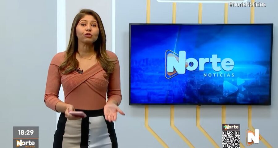 O Norte Notícias é apresentado por Mariana Rocha – Foto: Reprodução/TV Norte Amazonas