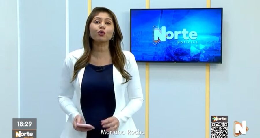 O Norte Notícias é apresentado por Mariana Rocha – Foto: Reprodução/TV Norte Amazonas