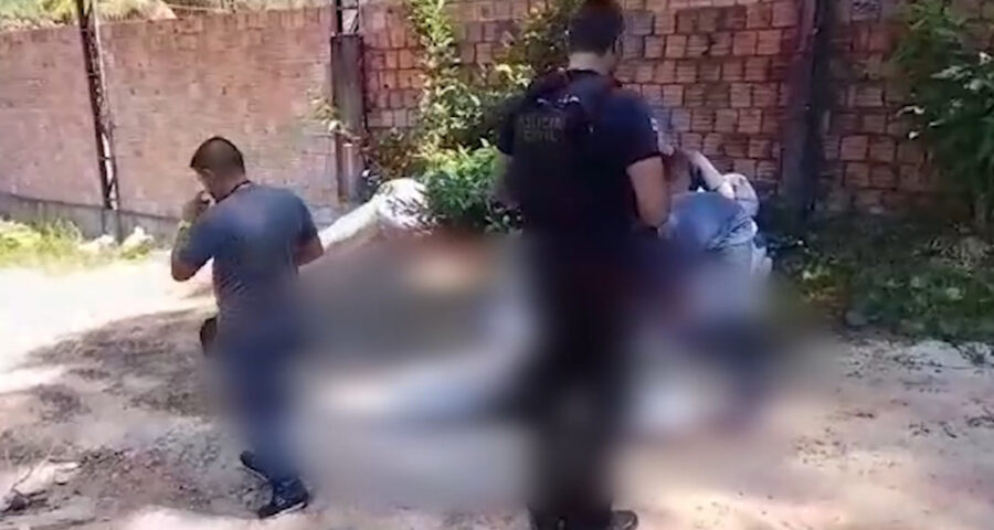 Partes de corpo são encontradas em saco na Zona Norte de Manaus - Foto: Reprodução/TV Norte Amazonas