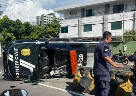 Viatura levava detentos para audiência no fórum Henoch Reis - Foto: Reprodução/WhatsApp