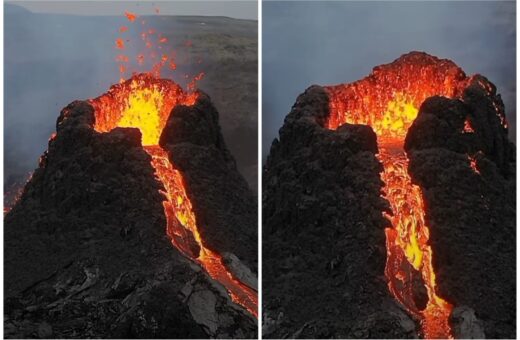 A erupção iniciou nesta segunda-feira (10) - Foto: Reprodução/Instagram/@asasteinars