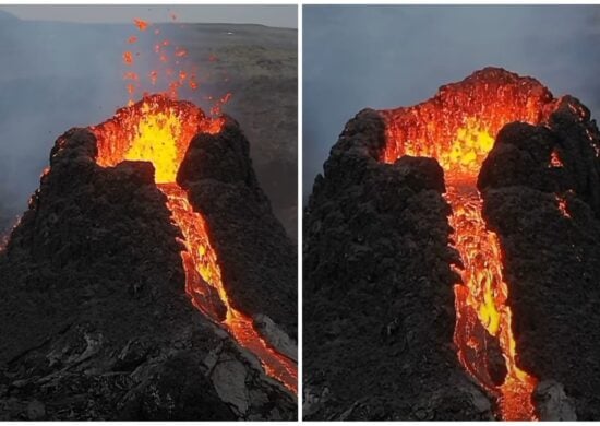 A erupção iniciou nesta segunda-feira (10) - Foto: Reprodução/Instagram/@asasteinars