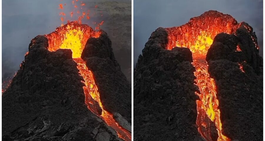 A erupção iniciou nesta segunda-feira (10) - Foto: Reprodução/Instagram/@asasteinars