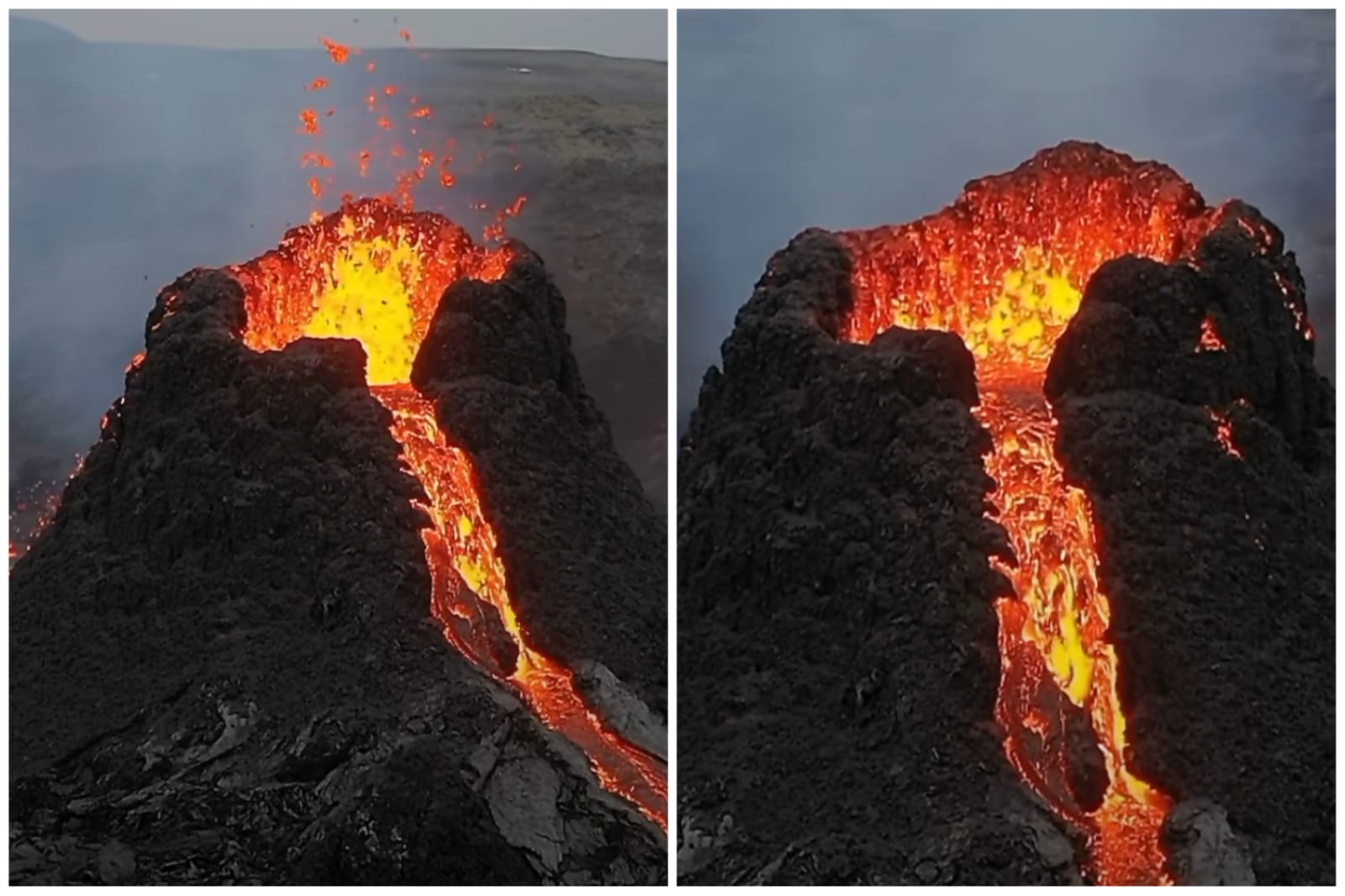 A erupção iniciou nesta segunda-feira (10) - Foto: Reprodução/Instagram/@asasteinars