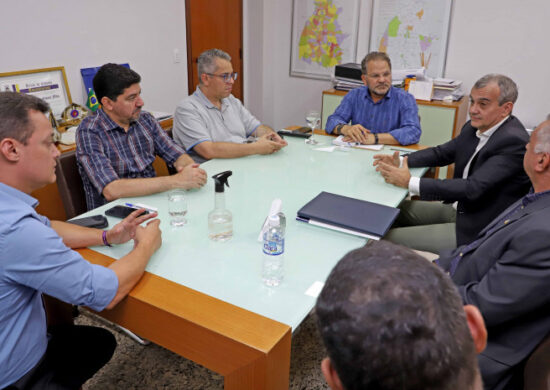 Equipe do Governo do Tocantins e o juiz de execuções penais, Allan Martins, em reunião na Casa Civil para discutir a política antimanicomial - Foto: Adilvan Nogueira/Governo do Tocantins