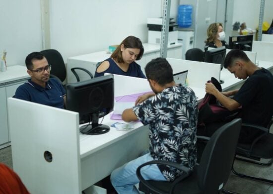 Atendimento de vagas de emprego no Sine Amazonas - Foto: Henrique Miranda/Setemp