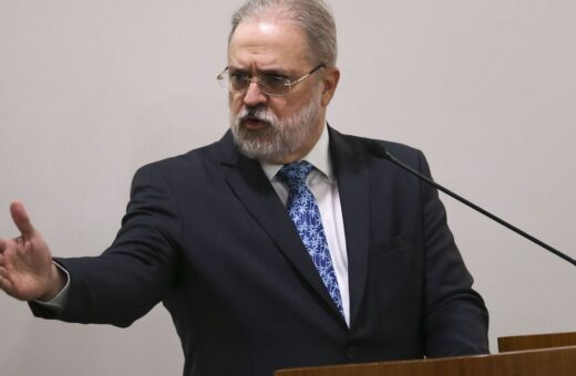 O procurador-geral da república Augusto Aras, encerra o mandato à frente da PGR na próxima terça-feira (26) -Foto: José Cruz/Agência Brasil