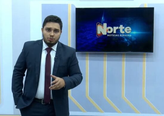 O jornal Norte Notícias é apresentado por Jhonatas Souza – Reprodução/Grupo Norte RR