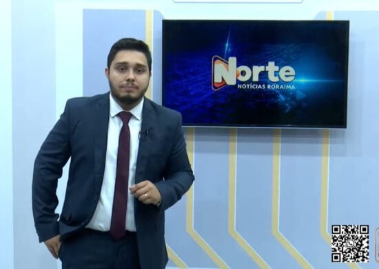 O jornal Norte Notícias é apresentado por Jhonatas Souza – Reprodução/Grupo Norte RR