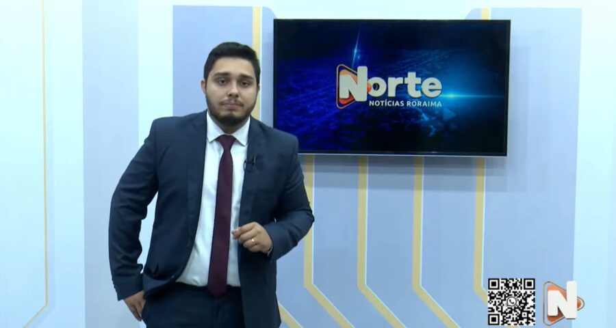 O jornal Norte Notícias é apresentado por Jhonatas Souza – Reprodução/Grupo Norte RR