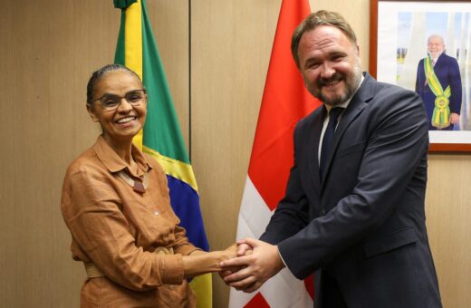 Dan Jørgensen, Ministro da Cooperação para o Desenvolvimento e Política Climática Global da Dinamarca anuncia doações para o Fundo Amazônia - Foto: Felipe Werneck/MMA