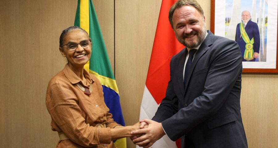 Dan Jørgensen, Ministro da Cooperação para o Desenvolvimento e Política Climática Global da Dinamarca anuncia doações para o Fundo Amazônia - Foto: Felipe Werneck/MMA