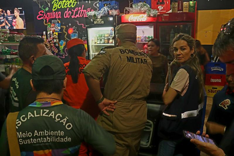 Central Integrada de Fiscalização (CIF) em casas de shows e bares - Foto: Carlos Soares/SSP-AM