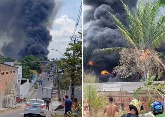 Incêndio tomou conta do local- Foto:Reprodução/Facebook