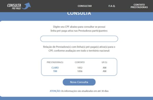 Site de linhas de telefones foi lançado em 2020 no Brasil - Foto: Reprodução/ Site Cadastropre