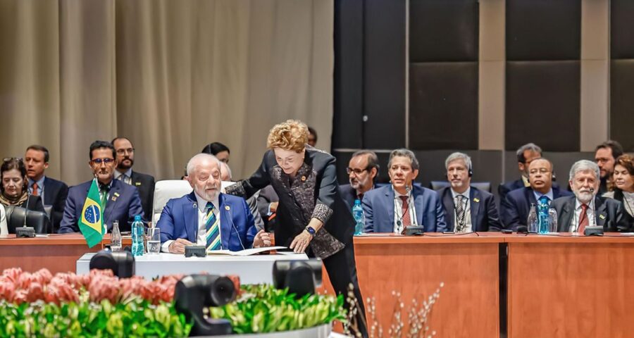 Após o anúncio da entrada de seis novos membros no Brics, Lula diz que ‘agora representamos 36% do PIB global’ -Foto: Ricardo Stuckert / PR