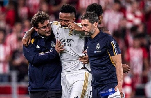 Éder Militão sofreu lesão que causou uma ruptura do ligamento cruzado anterior do joelho esquerdo - Foto: Reprodução/ Instagram @443