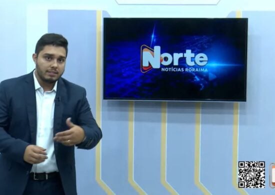 O jornal Norte Notícias é apresentado por Jhonatas Souza – Reprodução/Grupo Norte RR