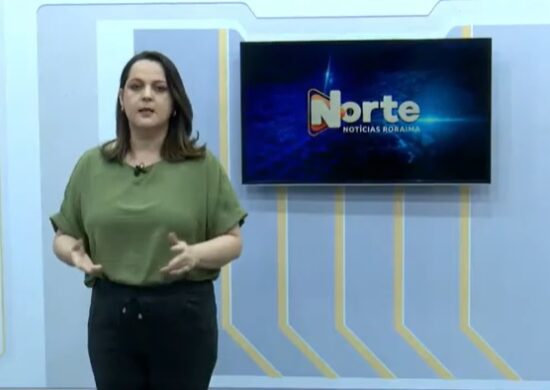 O jornal Norte Notícias é apresentado por Janara Rodrigues – Reprodução/Grupo Norte RR