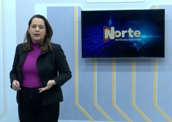 O jornal Norte Notícias é apresentado por Janara Rodrigues – Reprodução/Grupo Norte RR