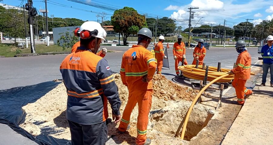 Obras para expansão do gás natural em Manaus- Foto: Cigás