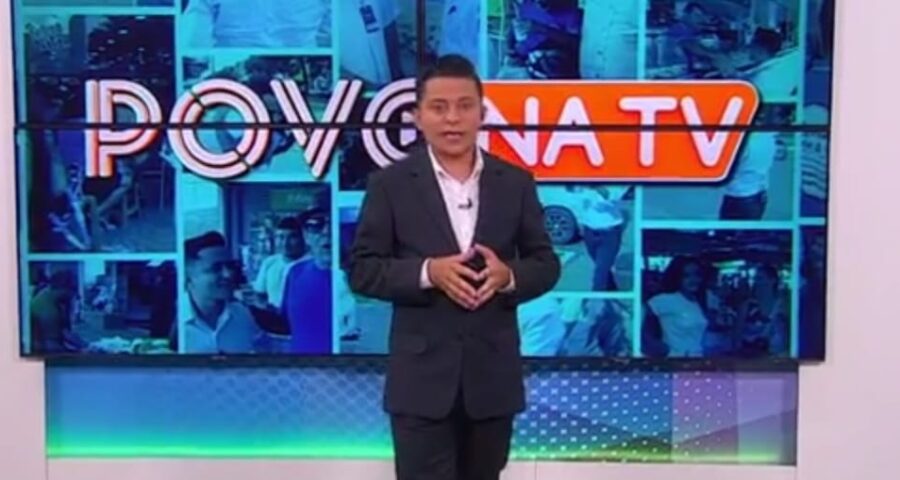 Programa Povo Na Tv foi apresentado por Léo Cândido - Foto: Reprodução/TV Norte Tocantins