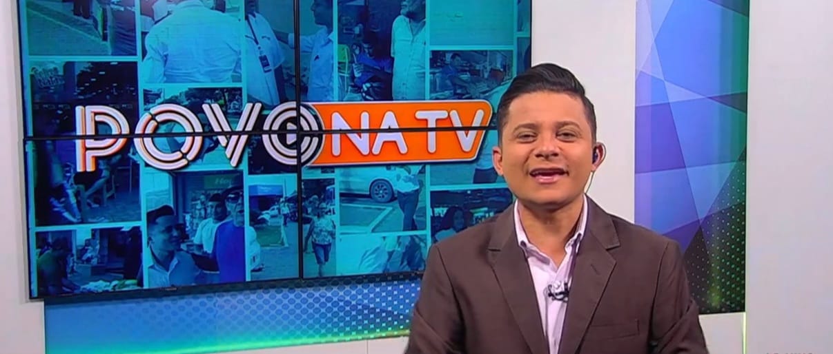 Programa Povo Na Tv foi apresentado por Léo Cândido - Foto: Reprodução/TV Norte Tocantins