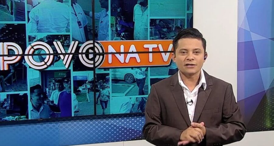 Programa Povo Na Tv foi apresentado por Léo Cândido - Foto: Reprodução/TV Norte Tocantins