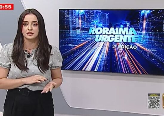 O jornal Roraima Urgente 2ª edição é apresentado por Jussara Beserra – Foto: Reprodução/Grupo Norte RR