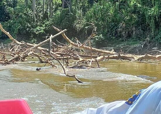 Seca no Rio Tarauacá em Envira, no Interior do Amazonas - Foto: Arquivo pessoal enviado ao Portal Norte