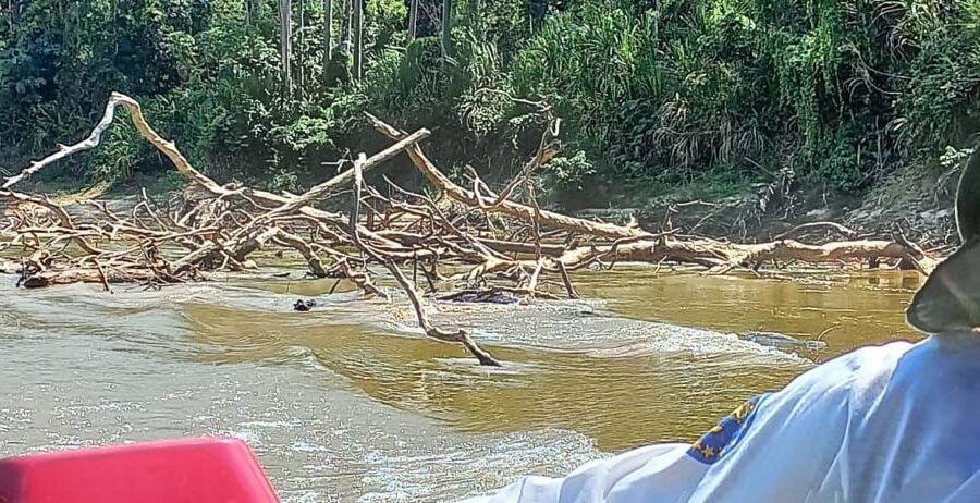 Seca no Rio Tarauacá em Envira, no Interior do Amazonas - Foto: Arquivo pessoal enviado ao Portal Norte