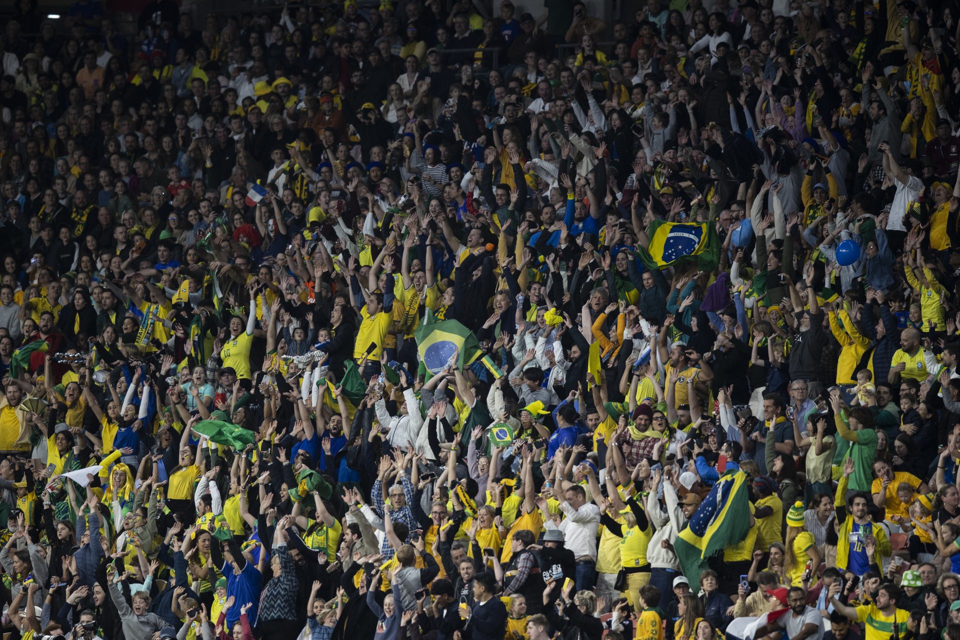 Jogo entre Brasil e França registra o 2º maior número de público na fase grupos da Copa do Mundo Feminina 2023 - Foto: Reprodução/ Thais Magalhães/ CBF