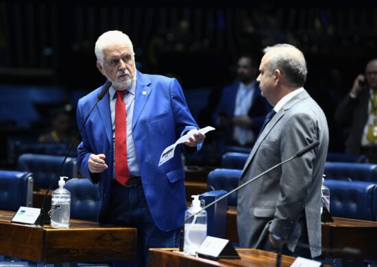 Senadores Jaques Wagner e Rogério Marinho