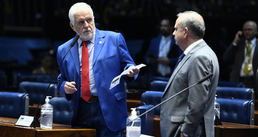 Senadores Jaques Wagner e Rogério Marinho