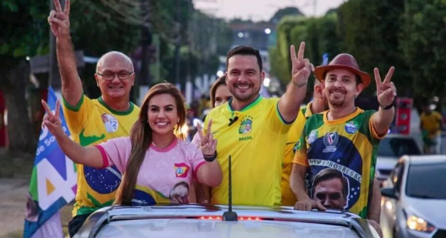 Alberto Neto (centro) denunciou Menezes (à esq.) ao conselho de ética do partido - Foto: Reprodução/Instagram @coronel.menezes