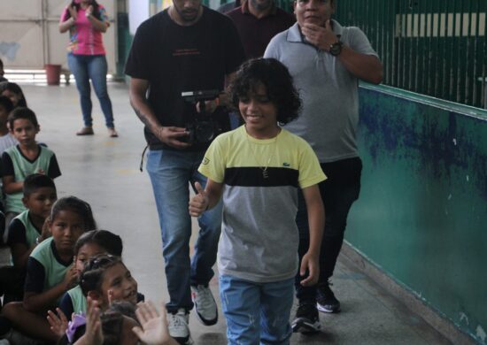 O amazonense Charles Eduardo Garcia Dias, de 10 anos, foi selecionado para treinar na base do time paulista - Foto: Divulgação/ Matheus Perdiz / Semed