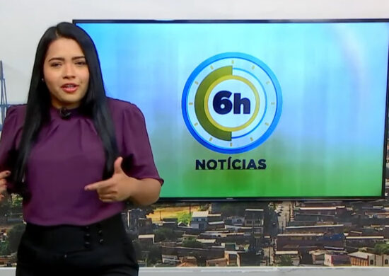 Jornal 6h Notícias foi apresentado por Luana Lima – Foto: Reprodução/TV Norte Amazonas